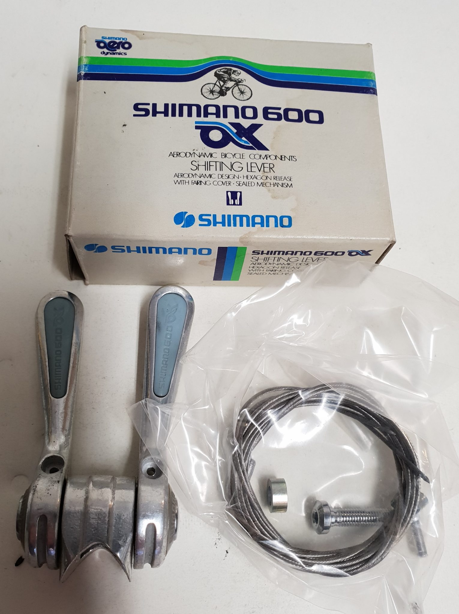 Levier De Vitesses Shimano 600 AX – Vélo Course Vintage – NIB NOS – Neuf En Boîte