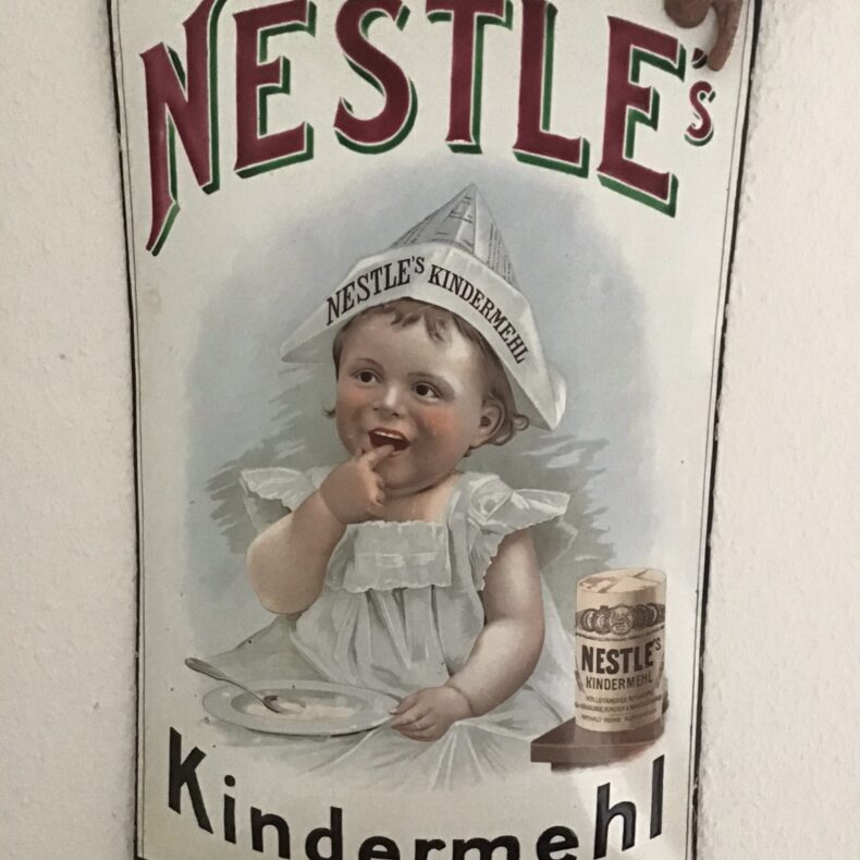 Nestle Kindermehl Emailschild