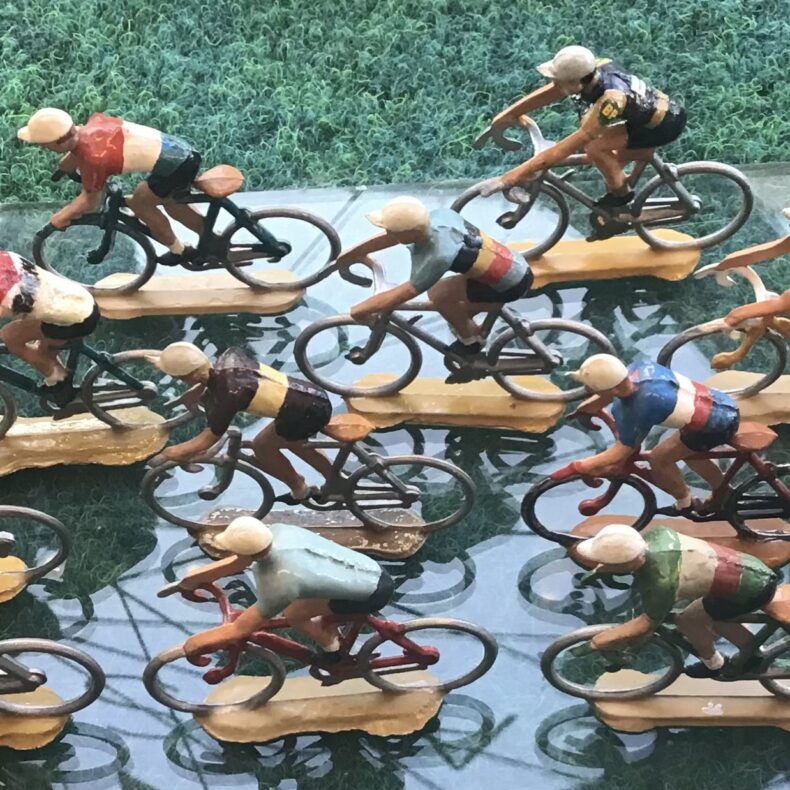 Rennradfahrer Figuren Metall